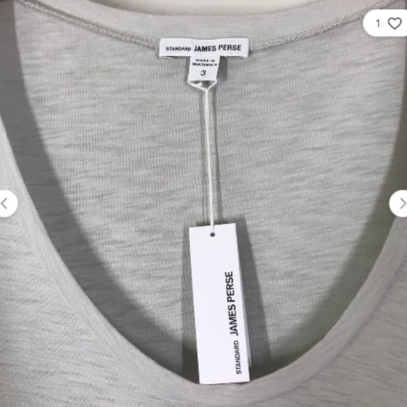 James Perse Tops - $95 NWT James Perse Scoop Neck T shirt size 3